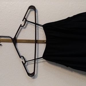 CLICHE' BLACK SHIRT OFF the SHOULDER  RUFFLES ON SLEEVES AND AT WAIST